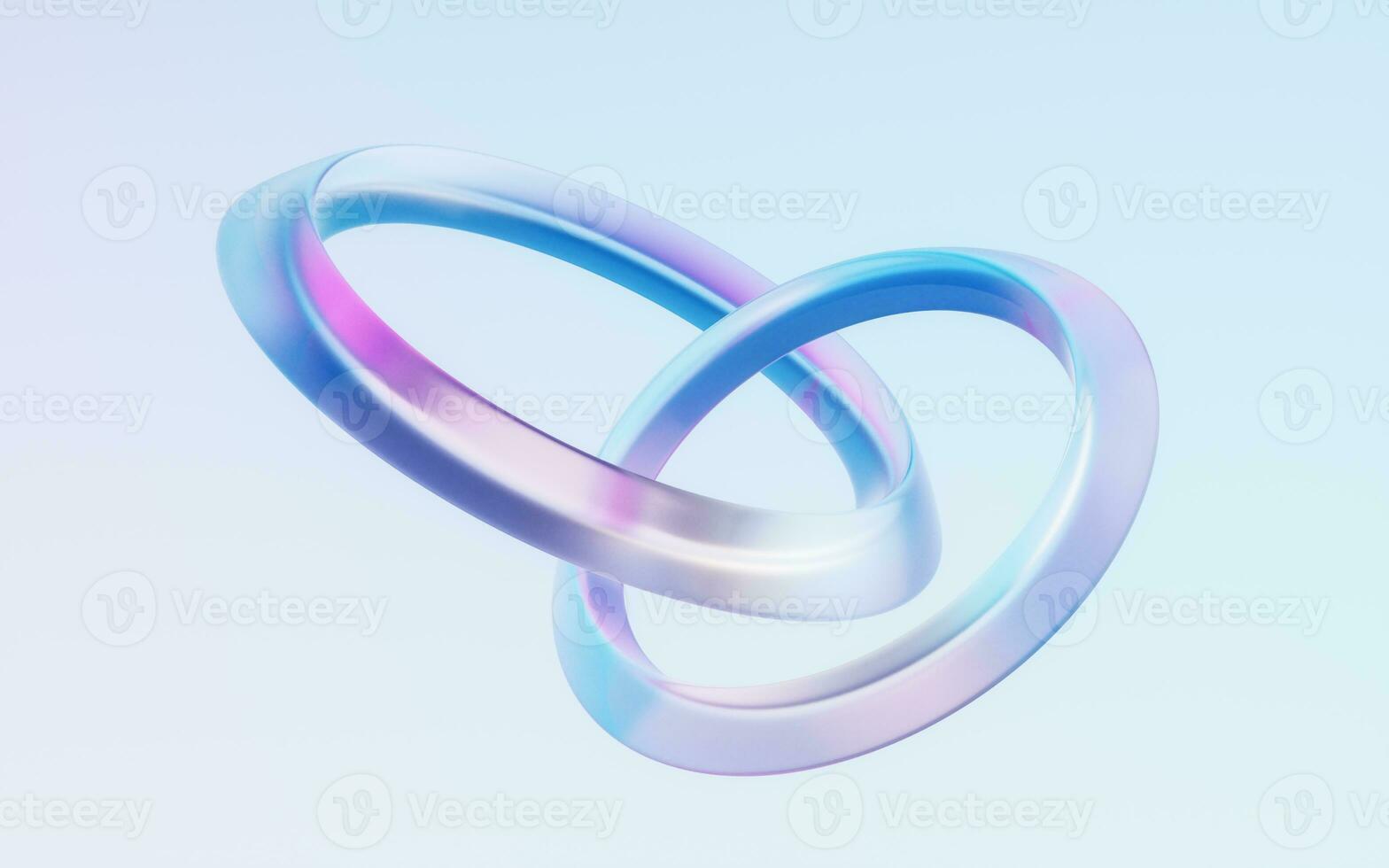 Gradient transparent geometry background, 3d rendering. photo