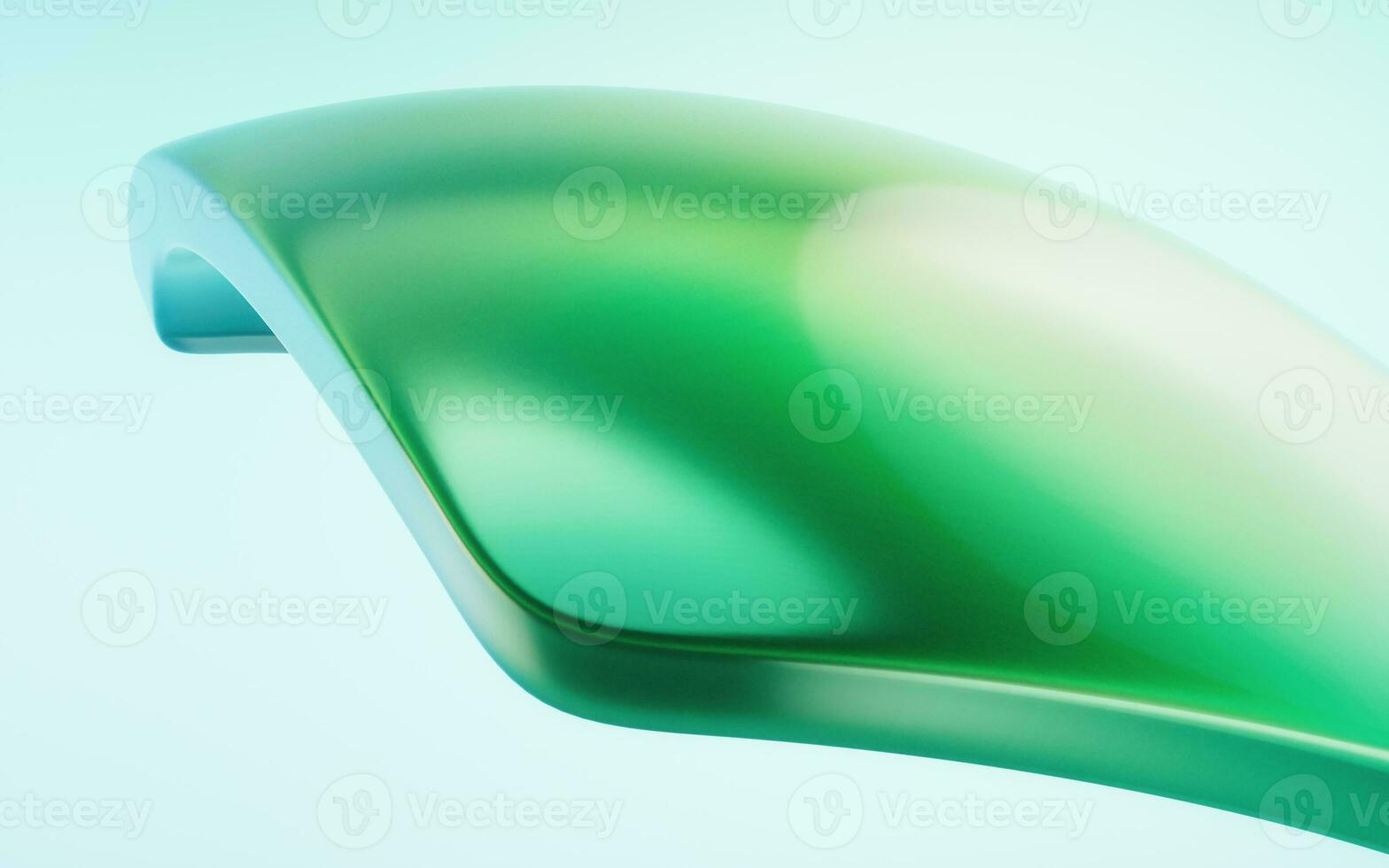 Gradient transparent geometry background, 3d rendering. photo