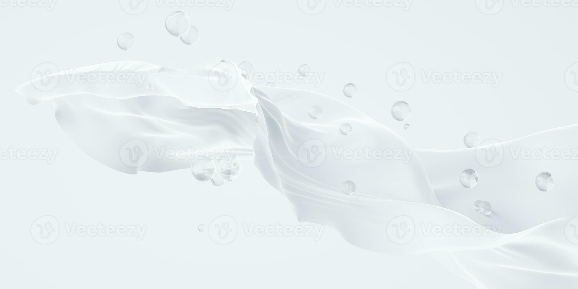 Flowing cloth background, 3d rendering. photo