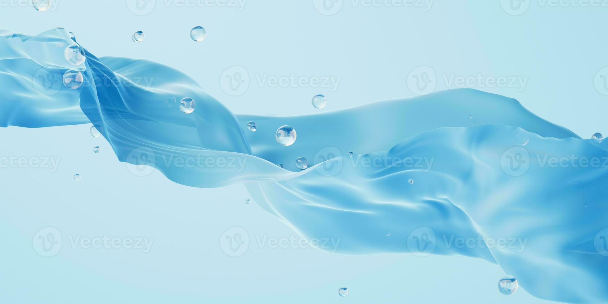 Flowing cloth background, 3d rendering. photo