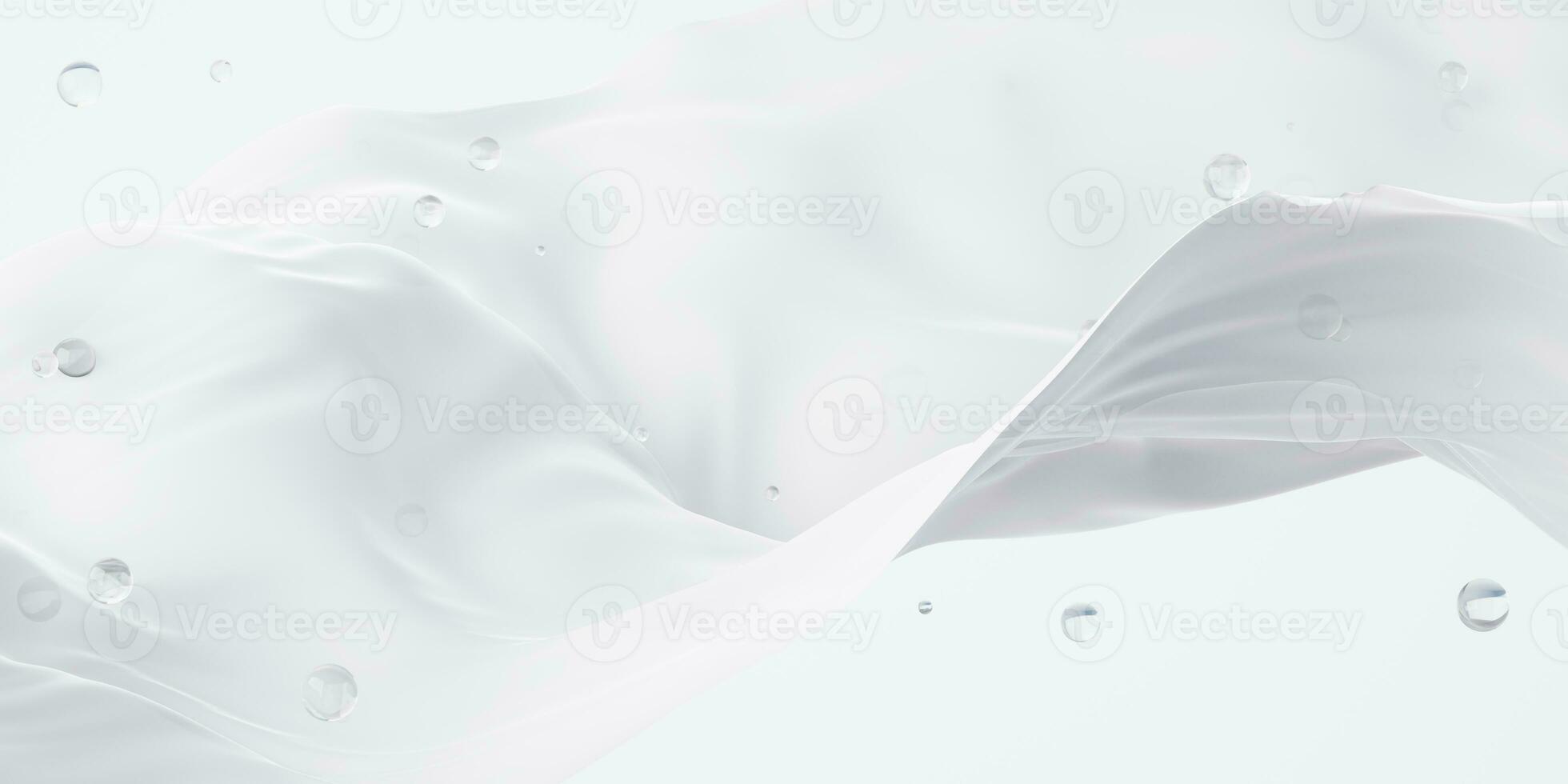 Flowing cloth background, 3d rendering. photo