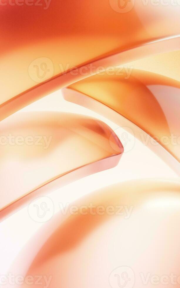 Gradient transparent geometry background, 3d rendering. photo