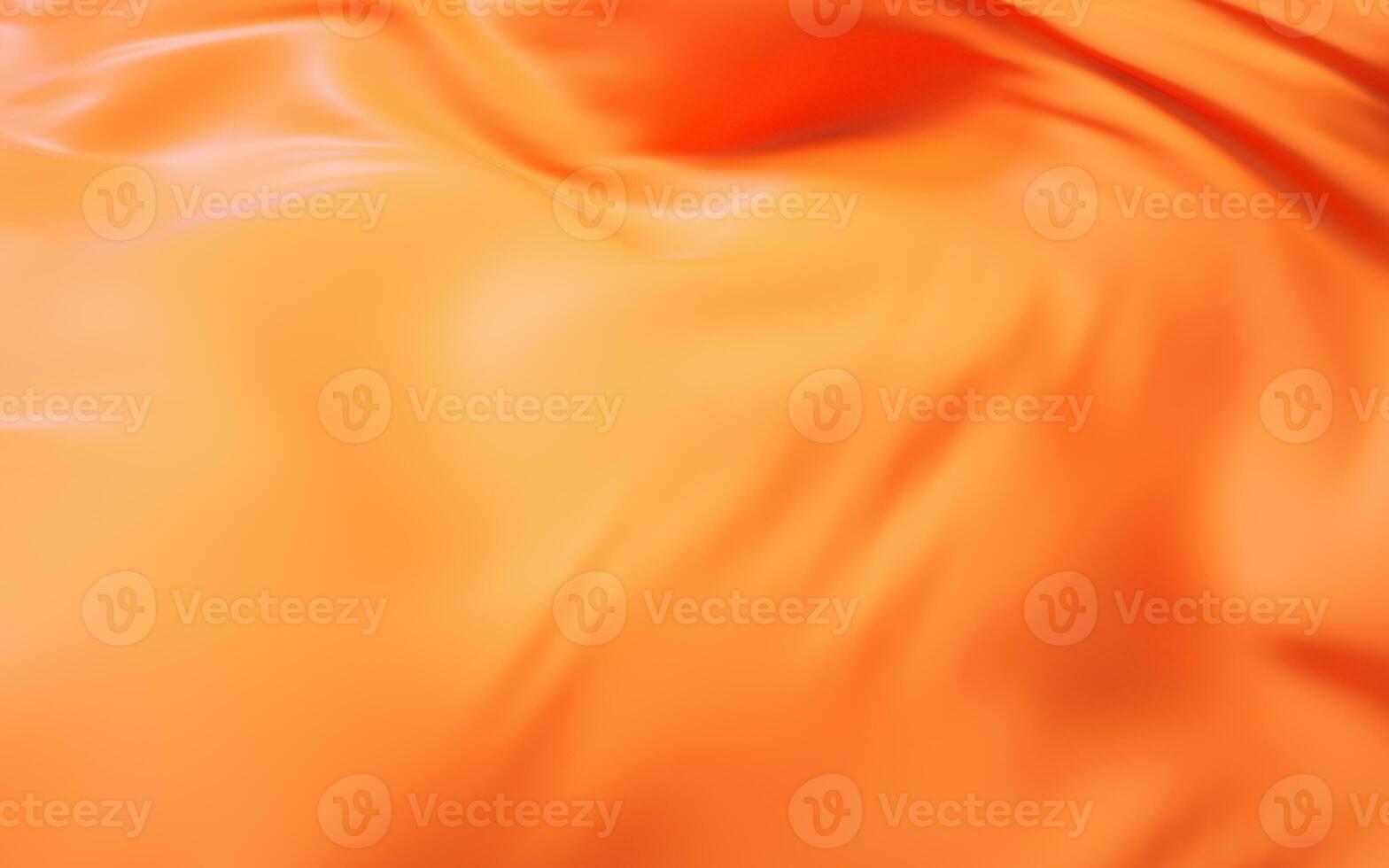 Flowing orange cloth background, 3d rendering. photo