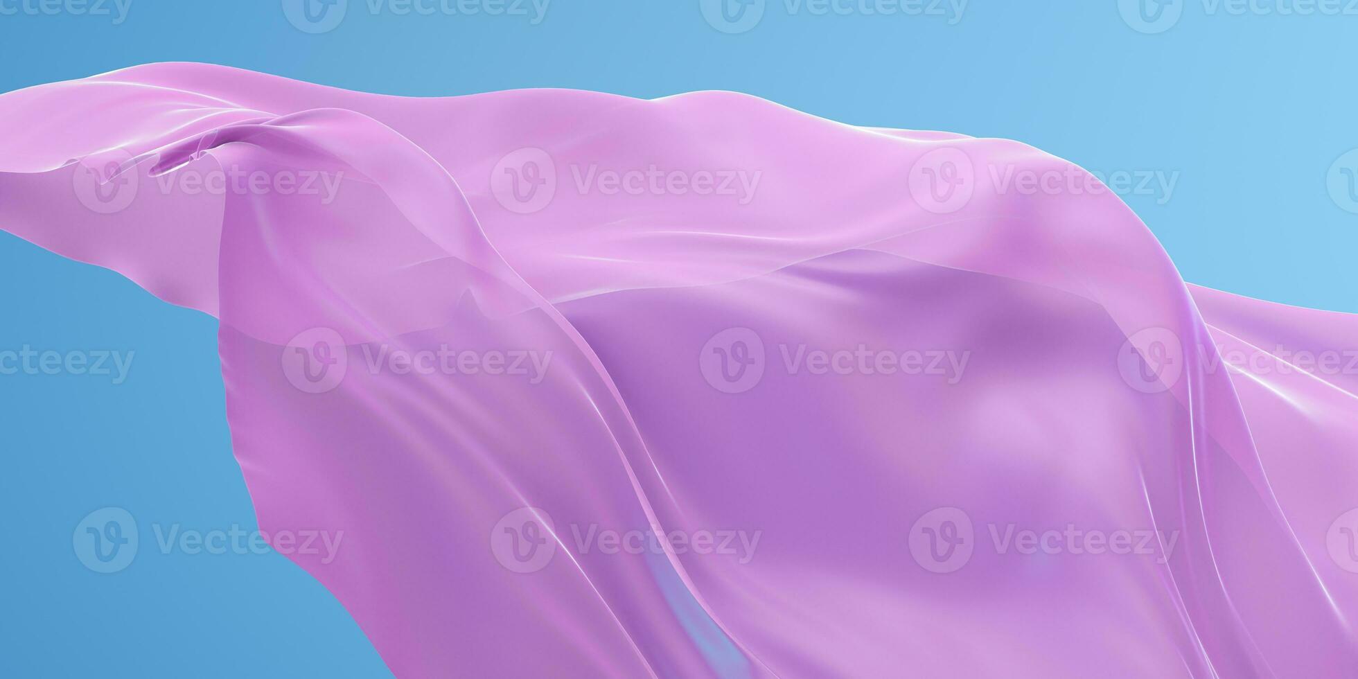 Flowing cloth background, 3d rendering. photo