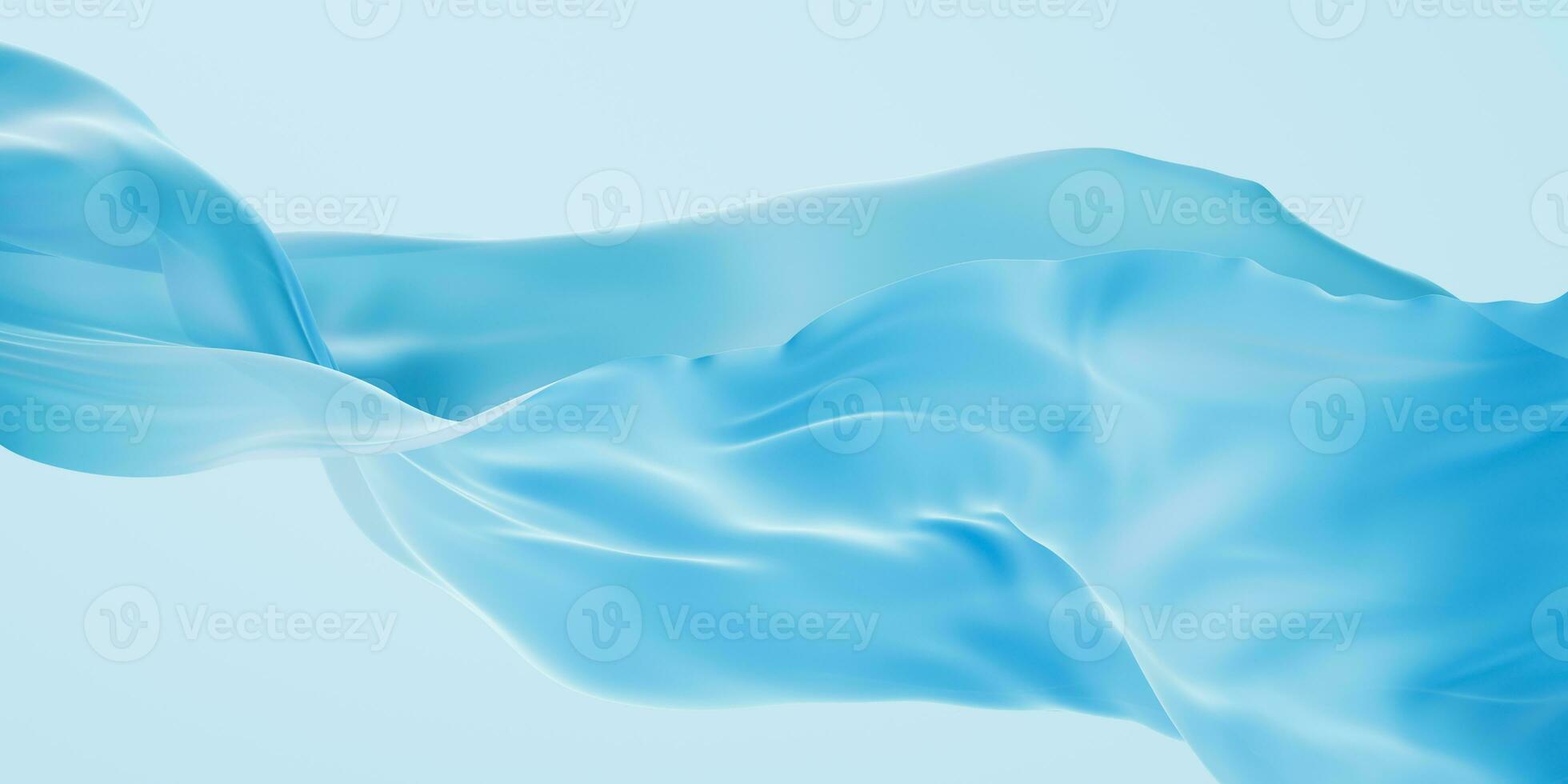 Flowing cloth background, 3d rendering. photo