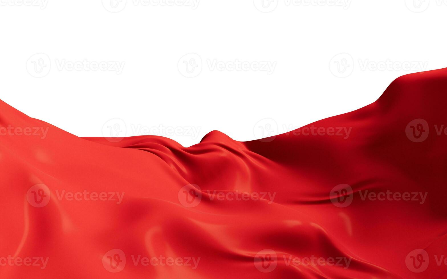 Flowing red cloth background, 3d rendering. photo