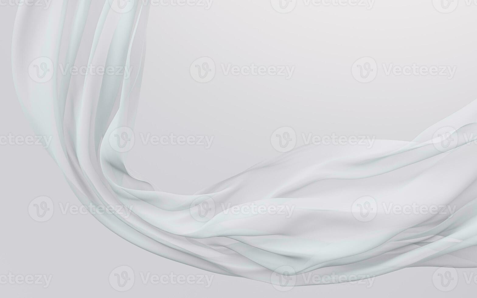 Flowing cloth, wave pattern, 3d rendering. photo