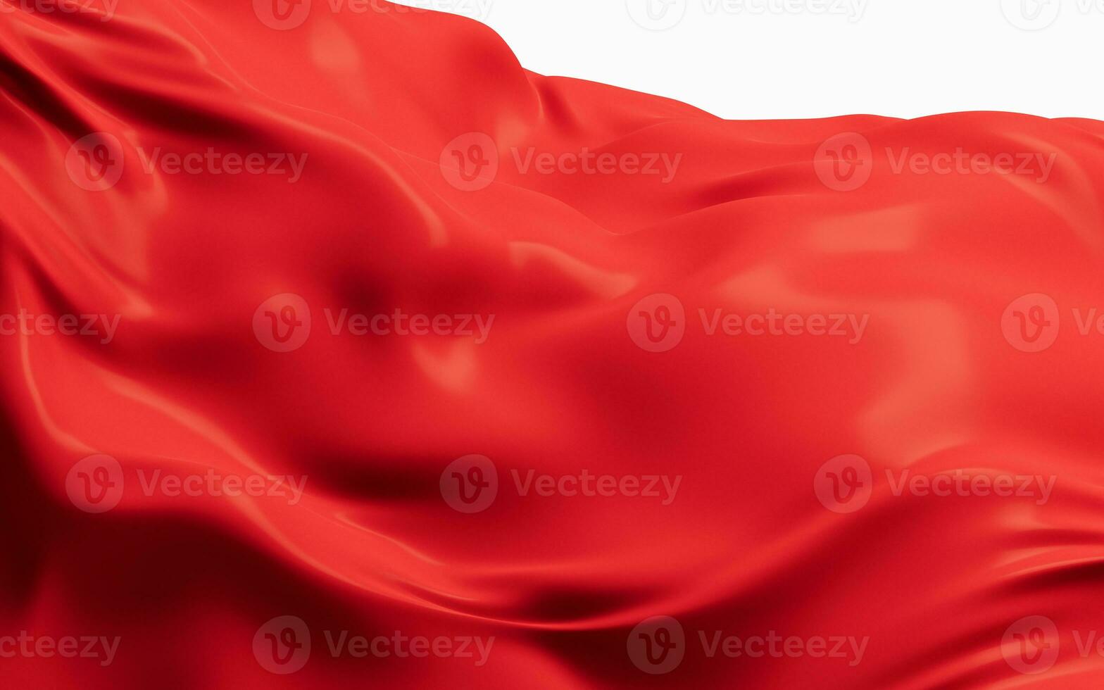 Flowing red cloth background, 3d rendering. photo