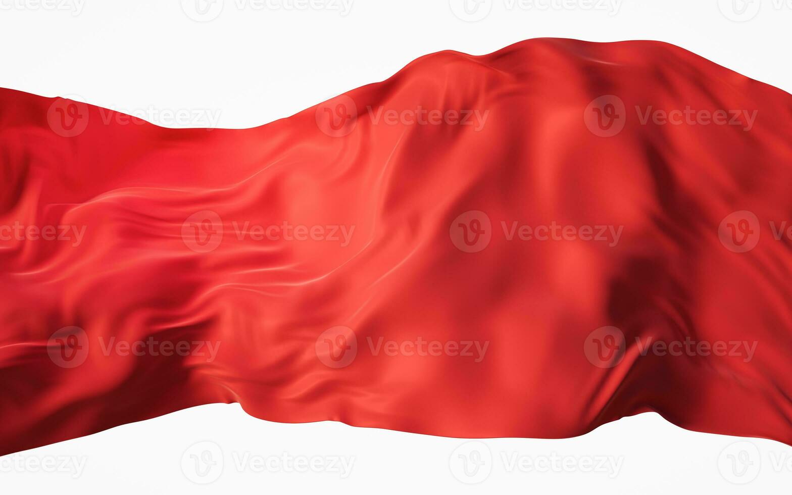 Flowing red cloth background, 3d rendering. photo