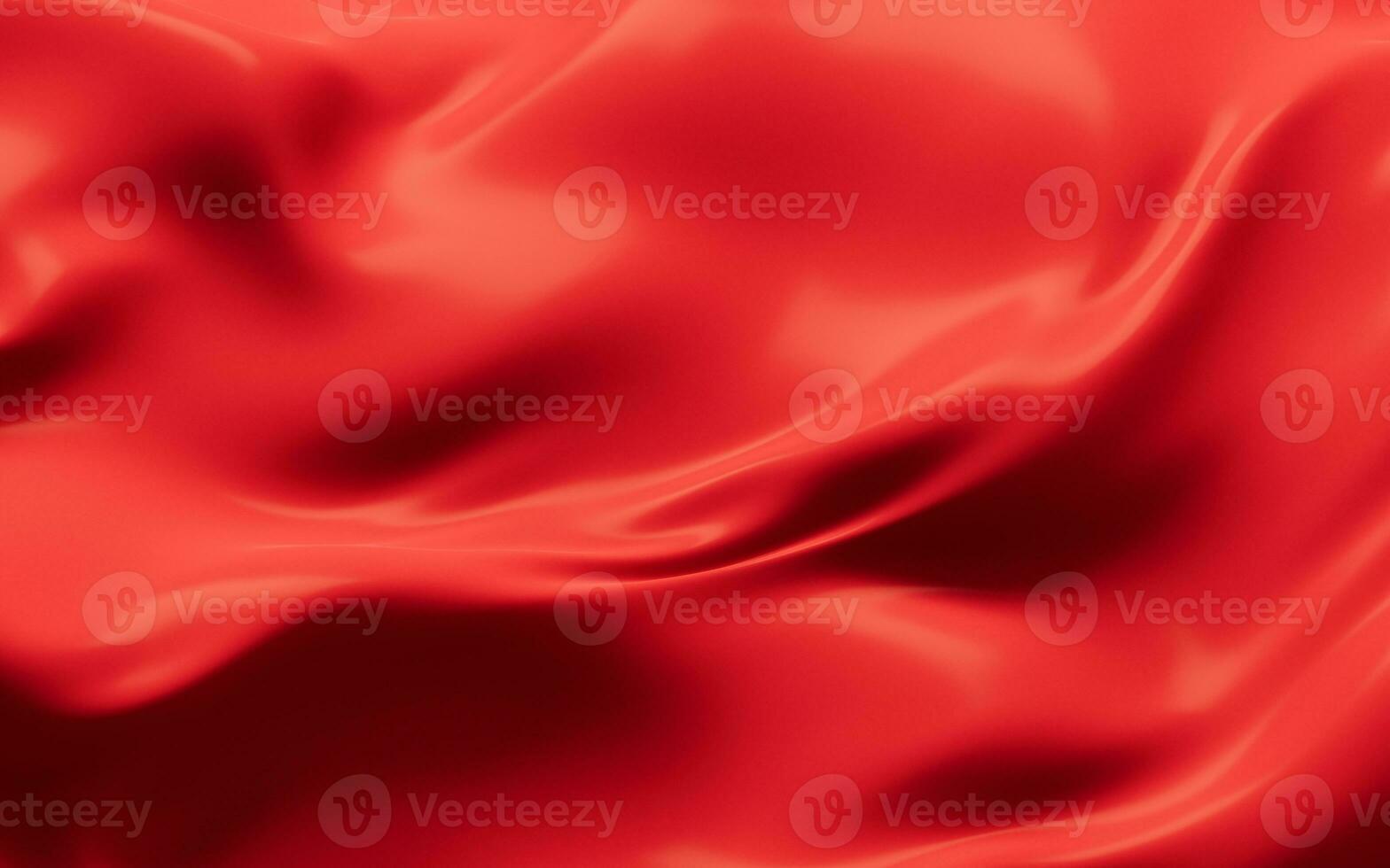 Flowing red cloth background, 3d rendering. photo