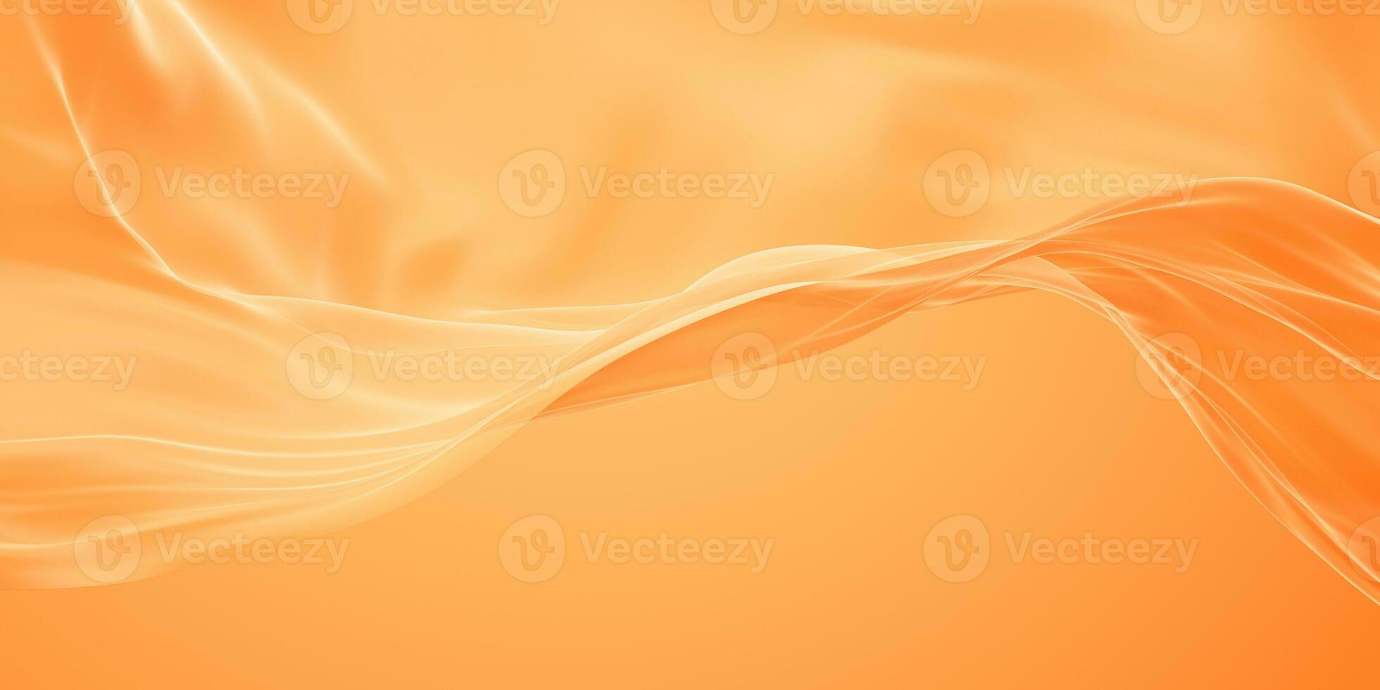 Flowing orange cloth background, 3d rendering. photo