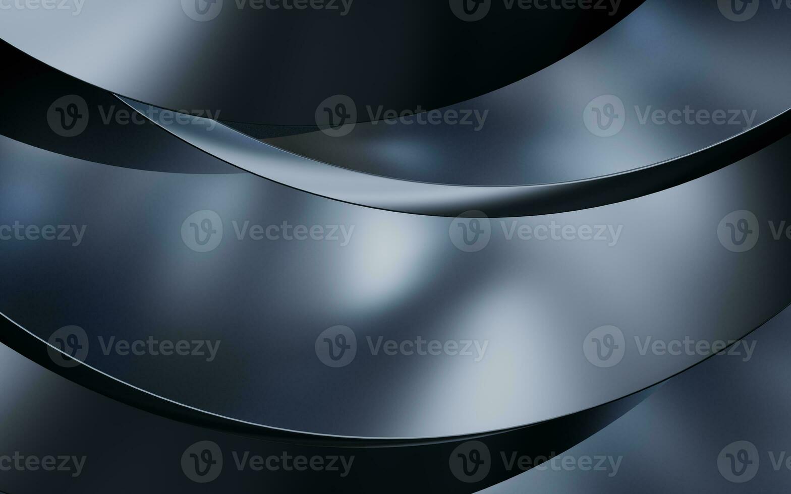 Metallic curve geometry background, 3d rendering. photo