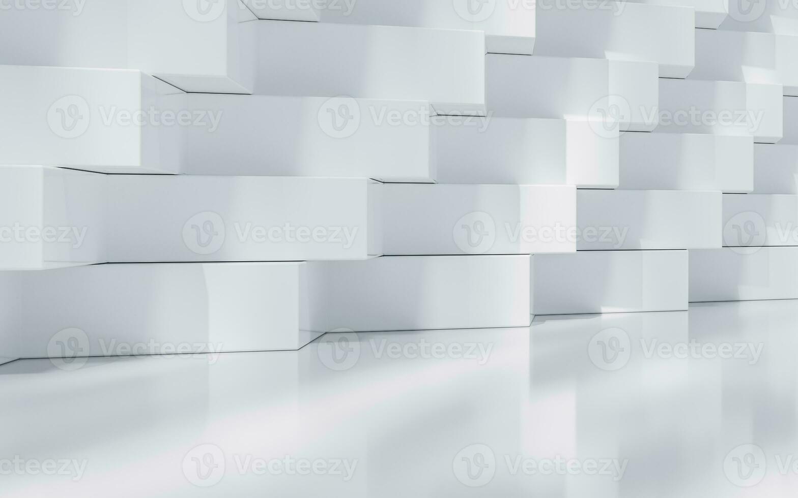 Abstract cube structure, 3d rendering. photo