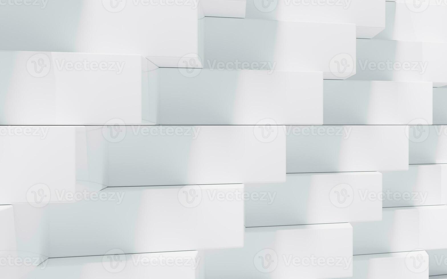 Abstract cube structure, 3d rendering. photo