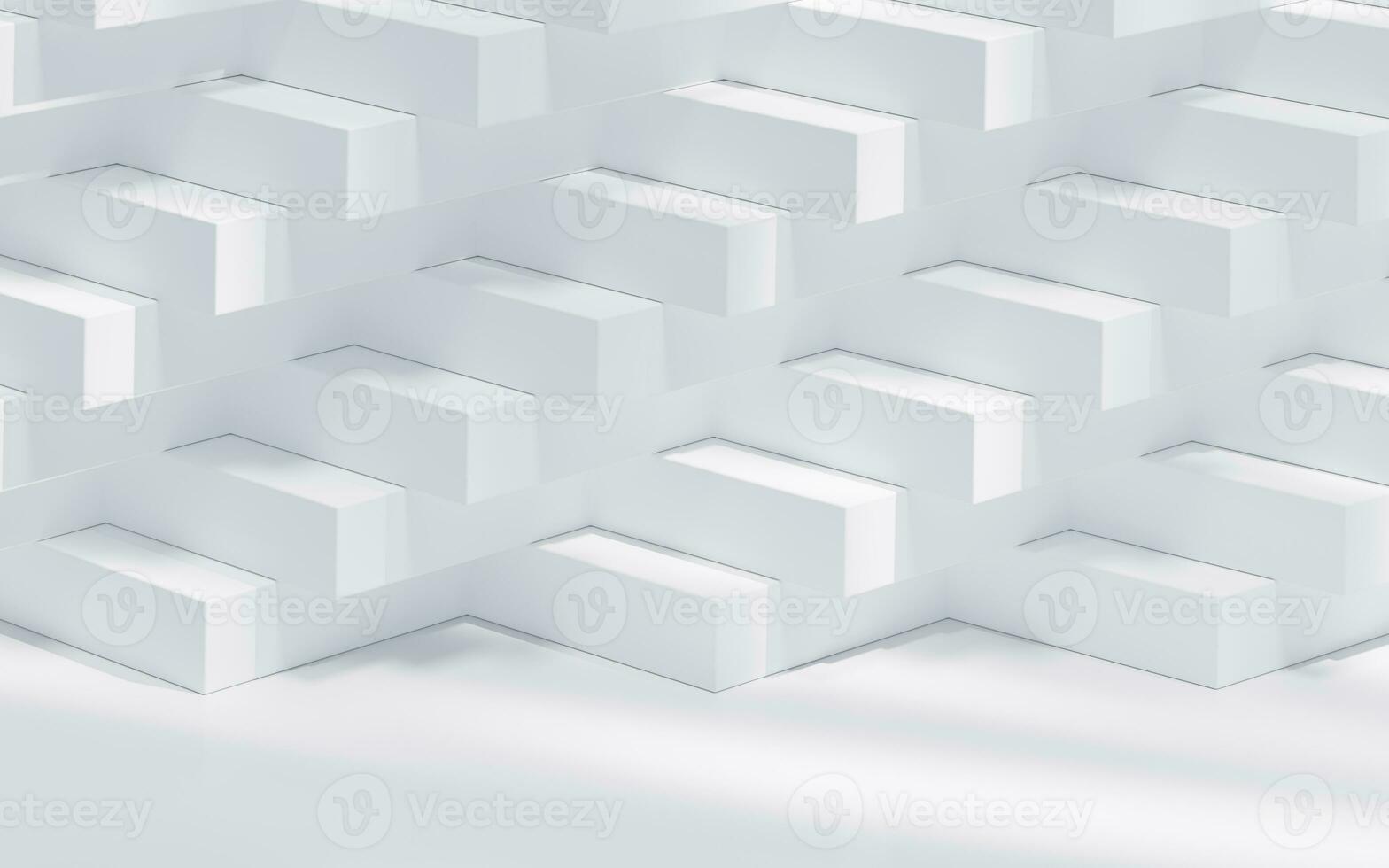 Abstract cube structure, 3d rendering. photo