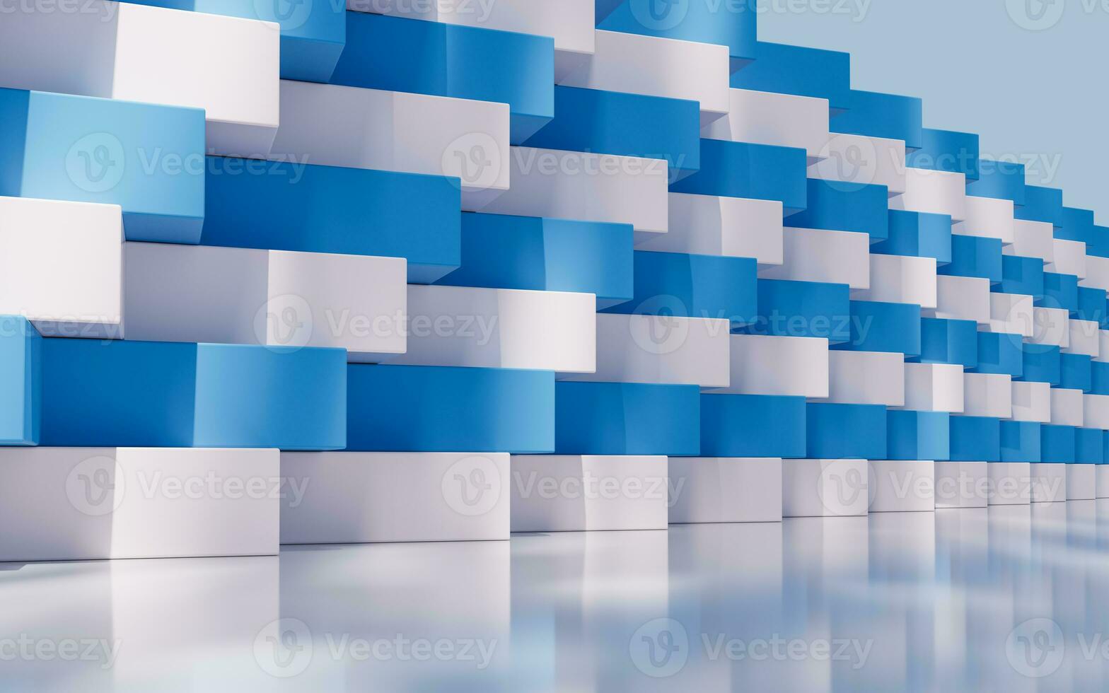 Abstract cube structure, 3d rendering. photo