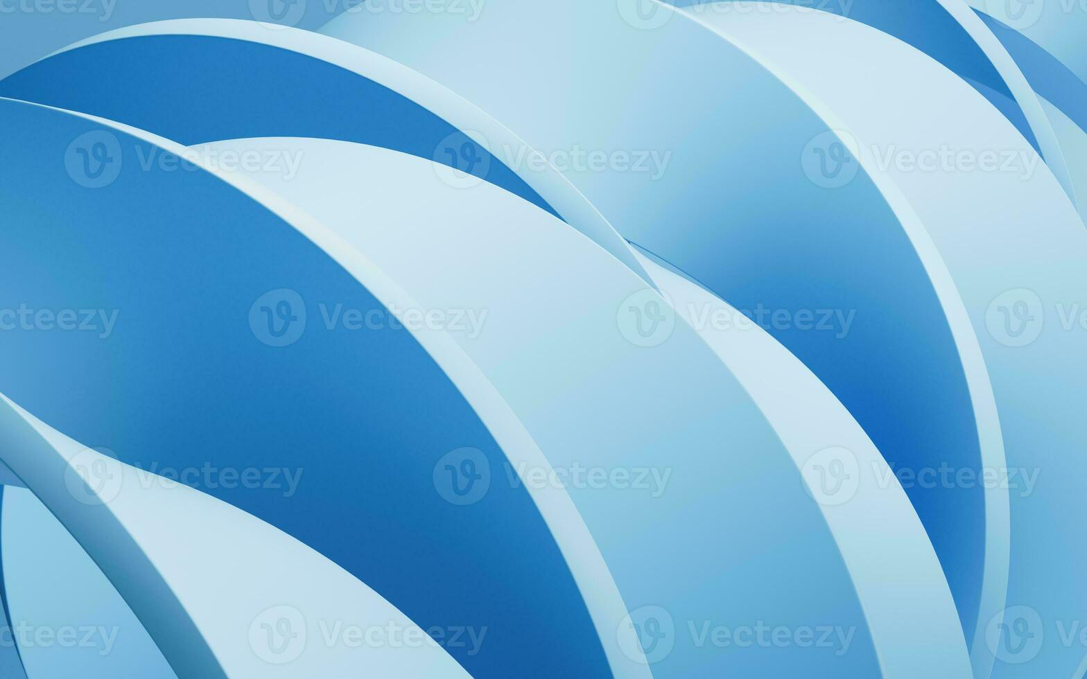 Blue geometric curve background, 3d rendering. photo