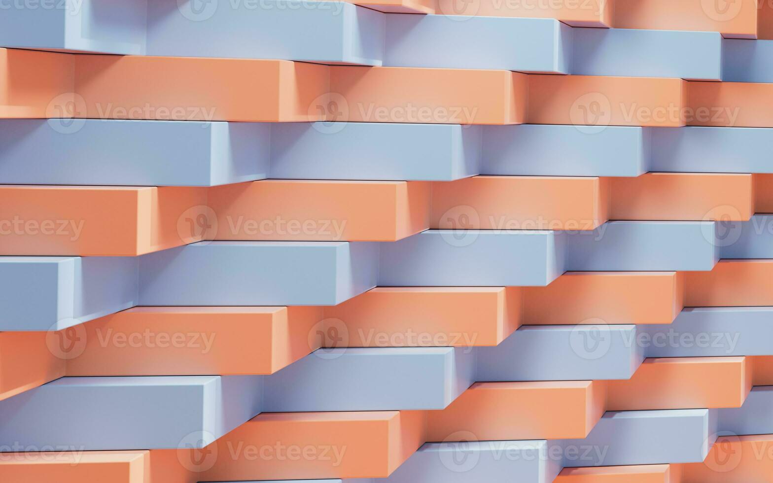 Abstract cube structure, 3d rendering. photo