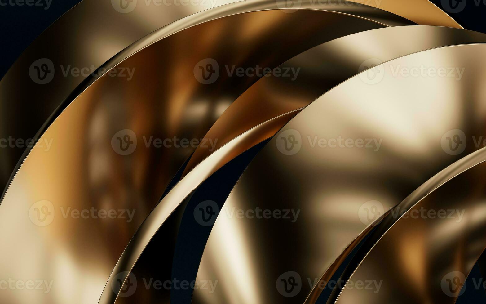 Metallic curve geometry background, 3d rendering. photo