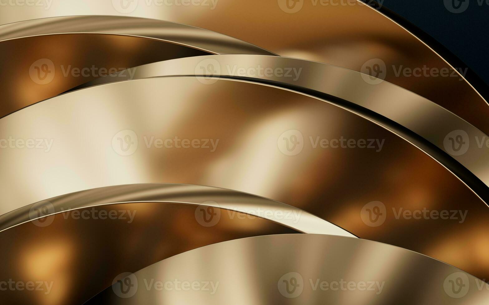 Metallic curve geometry background, 3d rendering. photo