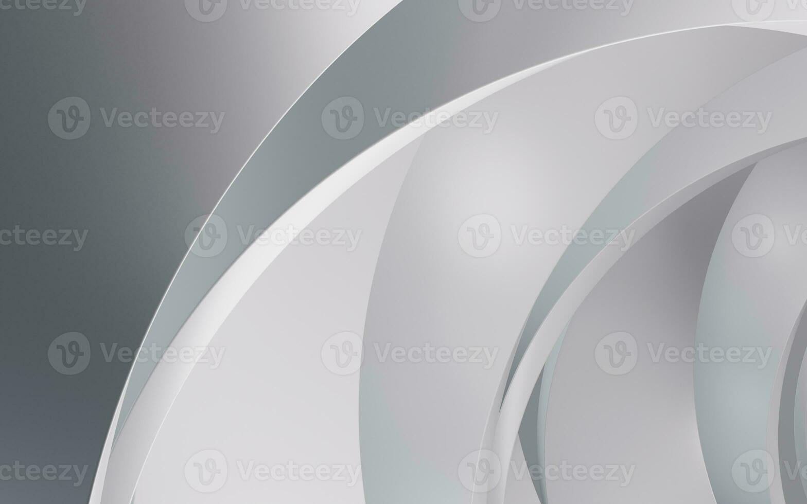 White geometric curve background, 3d rendering. photo