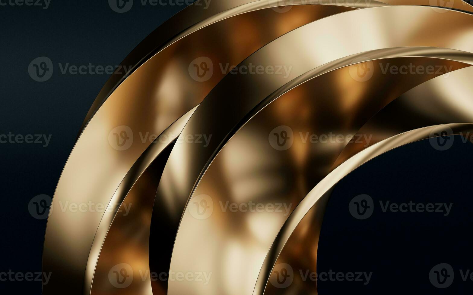 Metallic curve geometry background, 3d rendering. photo