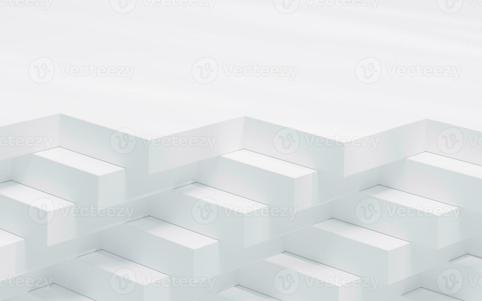 Abstract cube structure, 3d rendering. photo