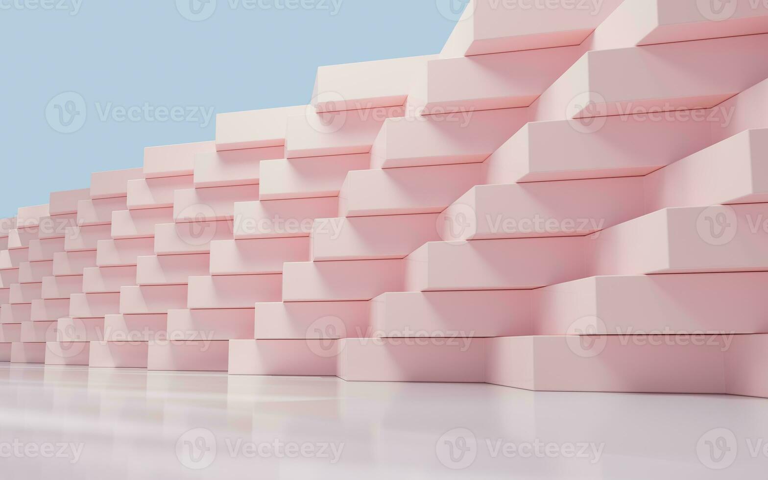 Abstract cube structure, 3d rendering. photo