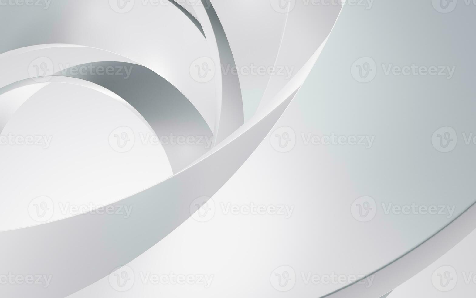 White geometric curve background, 3d rendering. photo