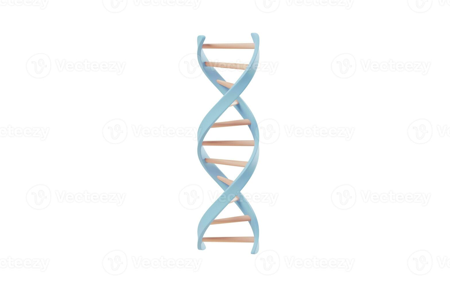 DNA and biotechnology concept, 3d rendering. photo