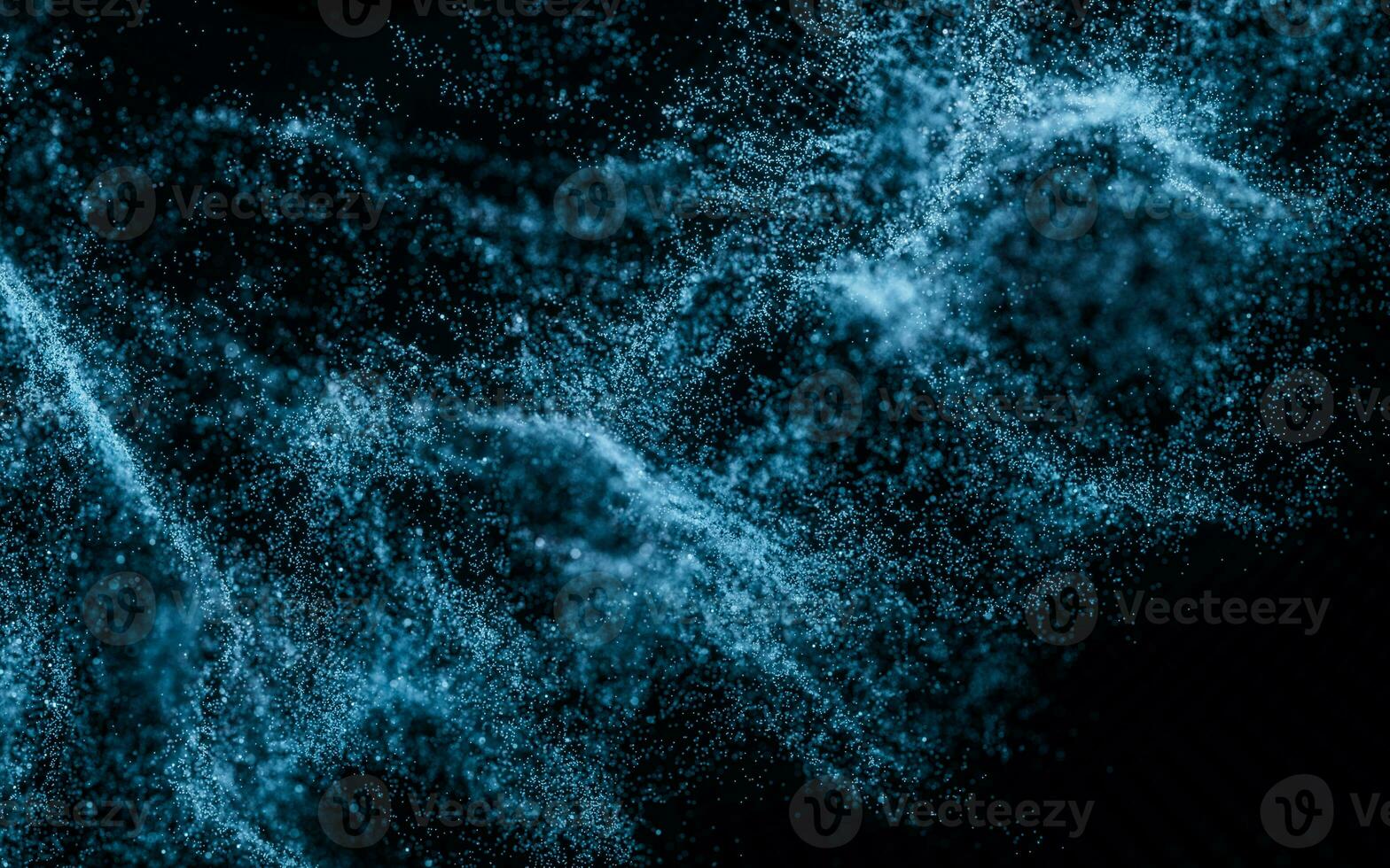 Abstract wave particles background, 3d rendering. photo