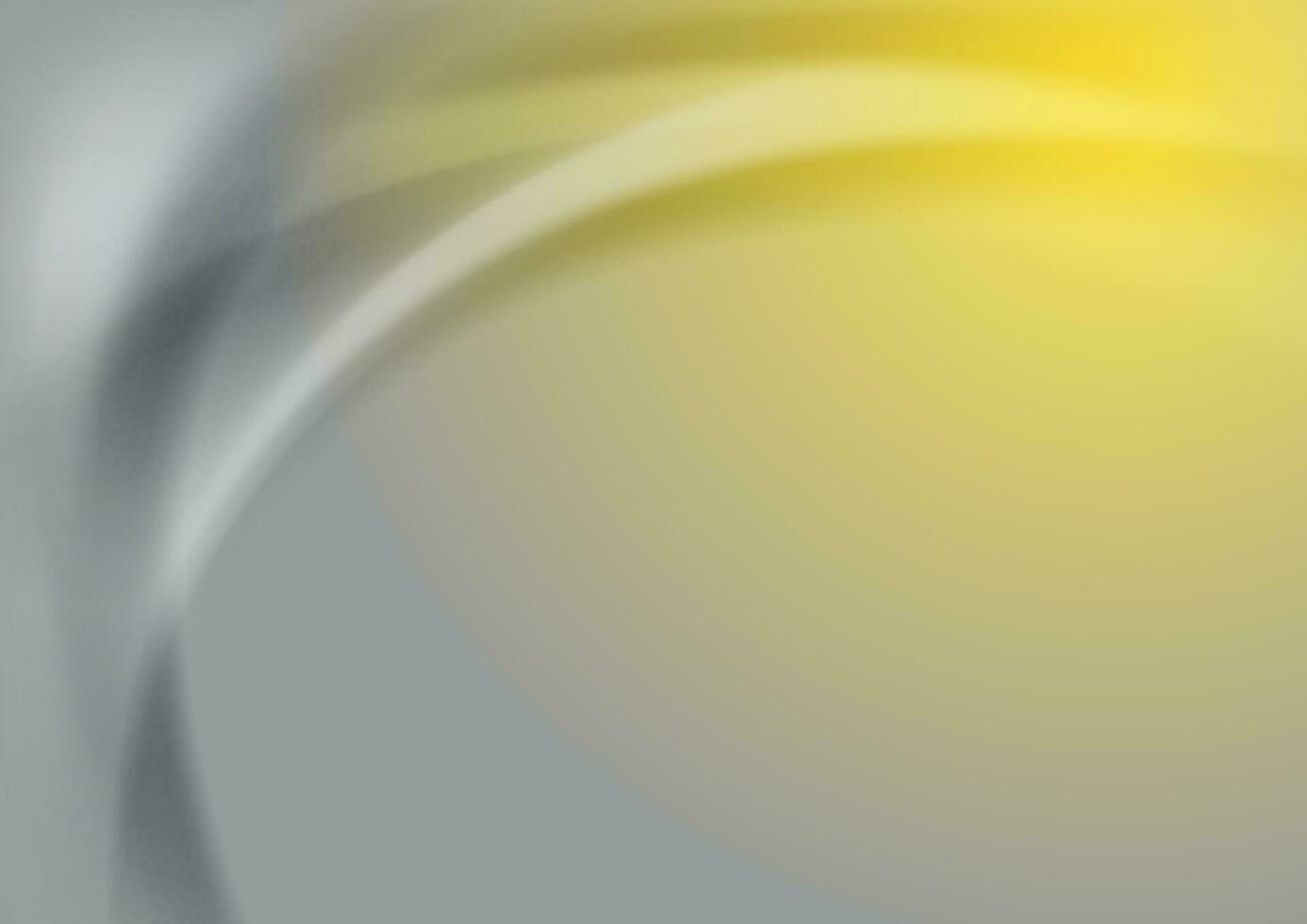 Contrast smooth gray and yellow waves abstract background vector