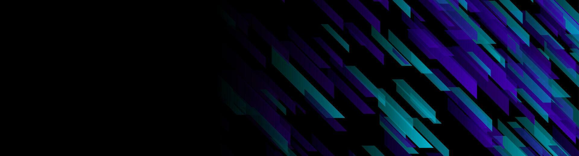 Blue violet geometric shapes abstract hi-tech background vector