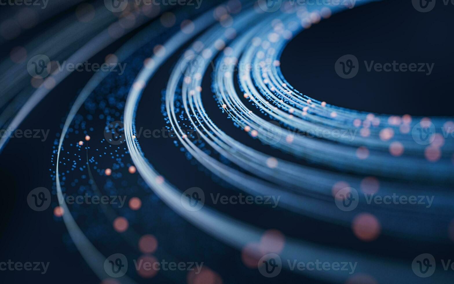Flowing digital lines background, 3d rendering. photo