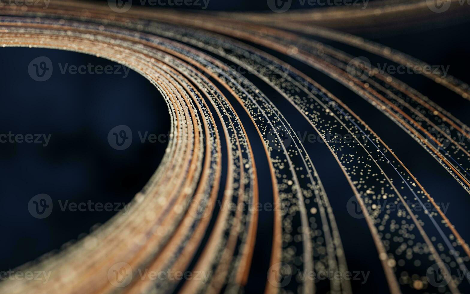 Flowing digital lines background, 3d rendering. photo