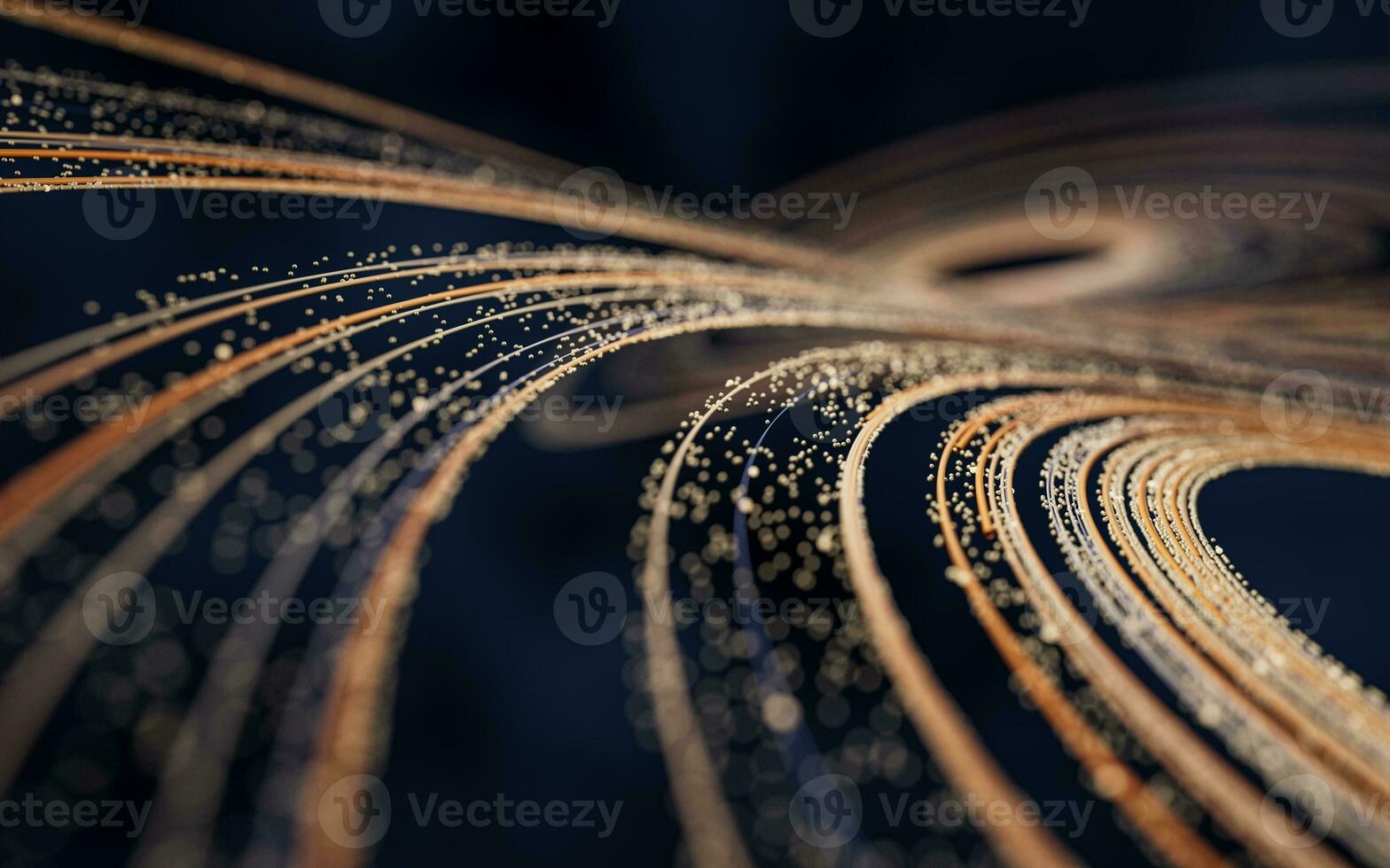 Flowing digital lines background, 3d rendering. photo