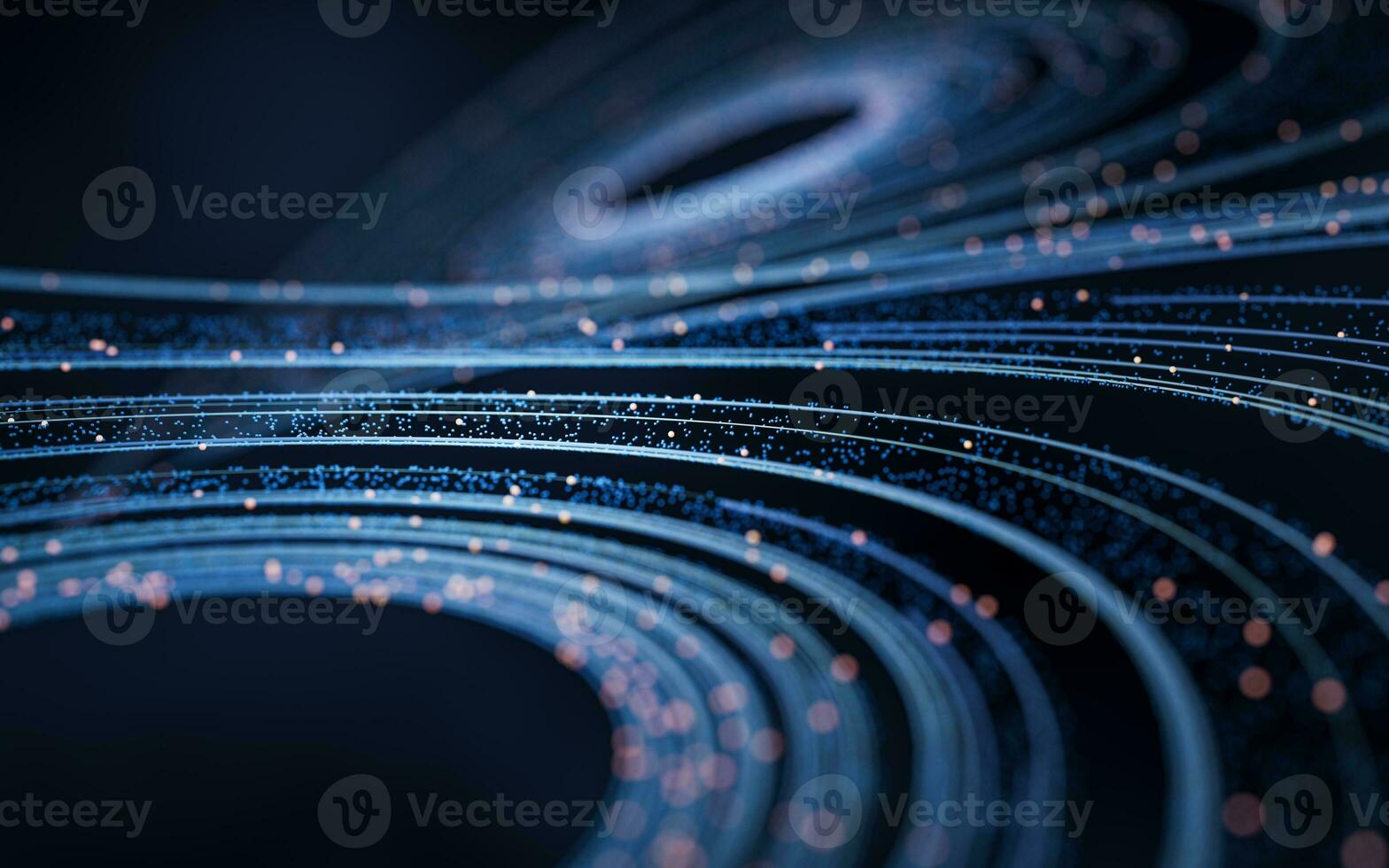 Flowing digital lines background, 3d rendering. photo