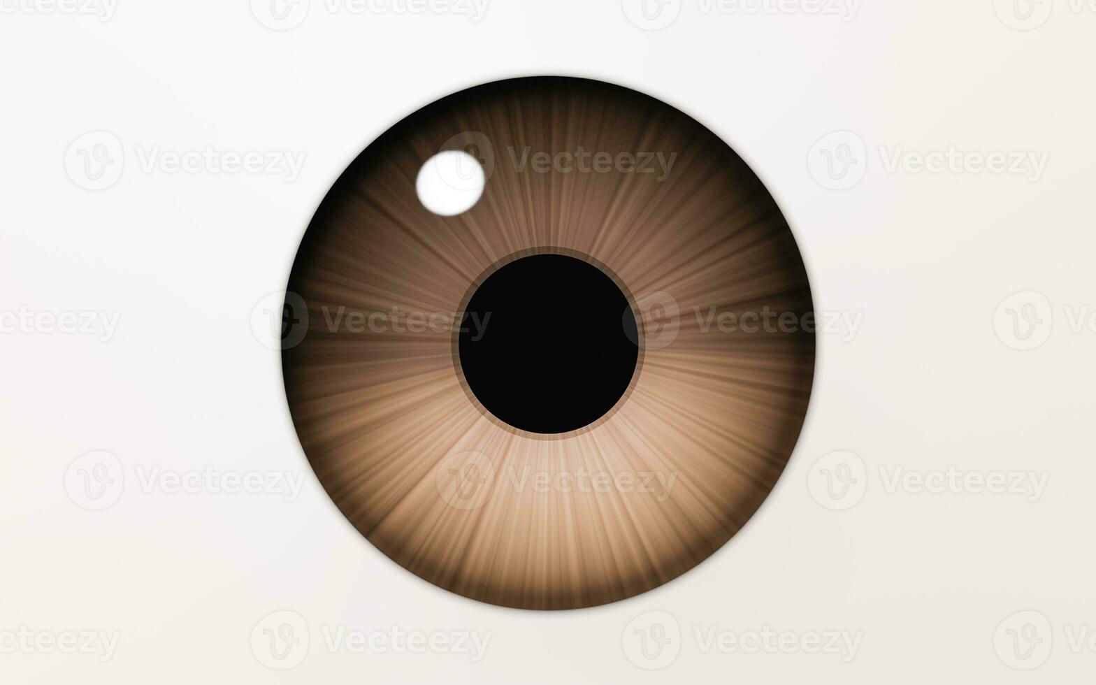 Eyeball and pupil, 3d rendering. photo