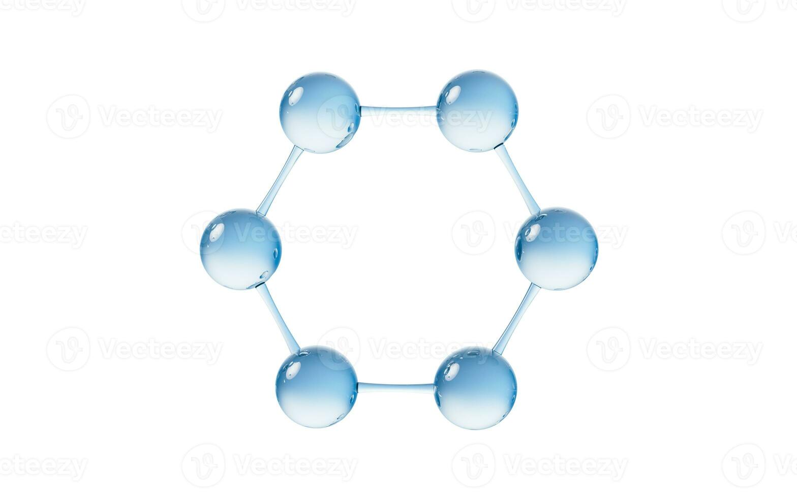 Molecule with biology and chemical concept, 3d rendering. photo