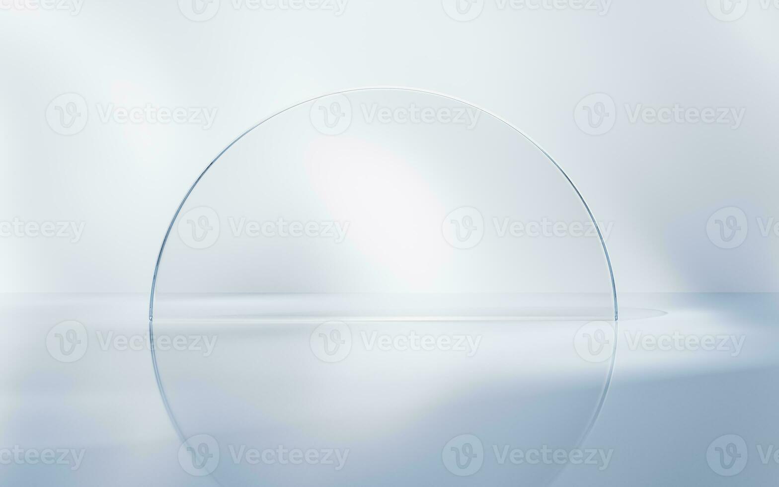 Transparent glass geometry background, 3d rendering. photo