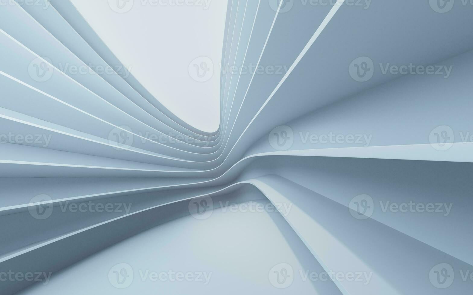 Abstract white curve geometry background, 3d rendering. photo