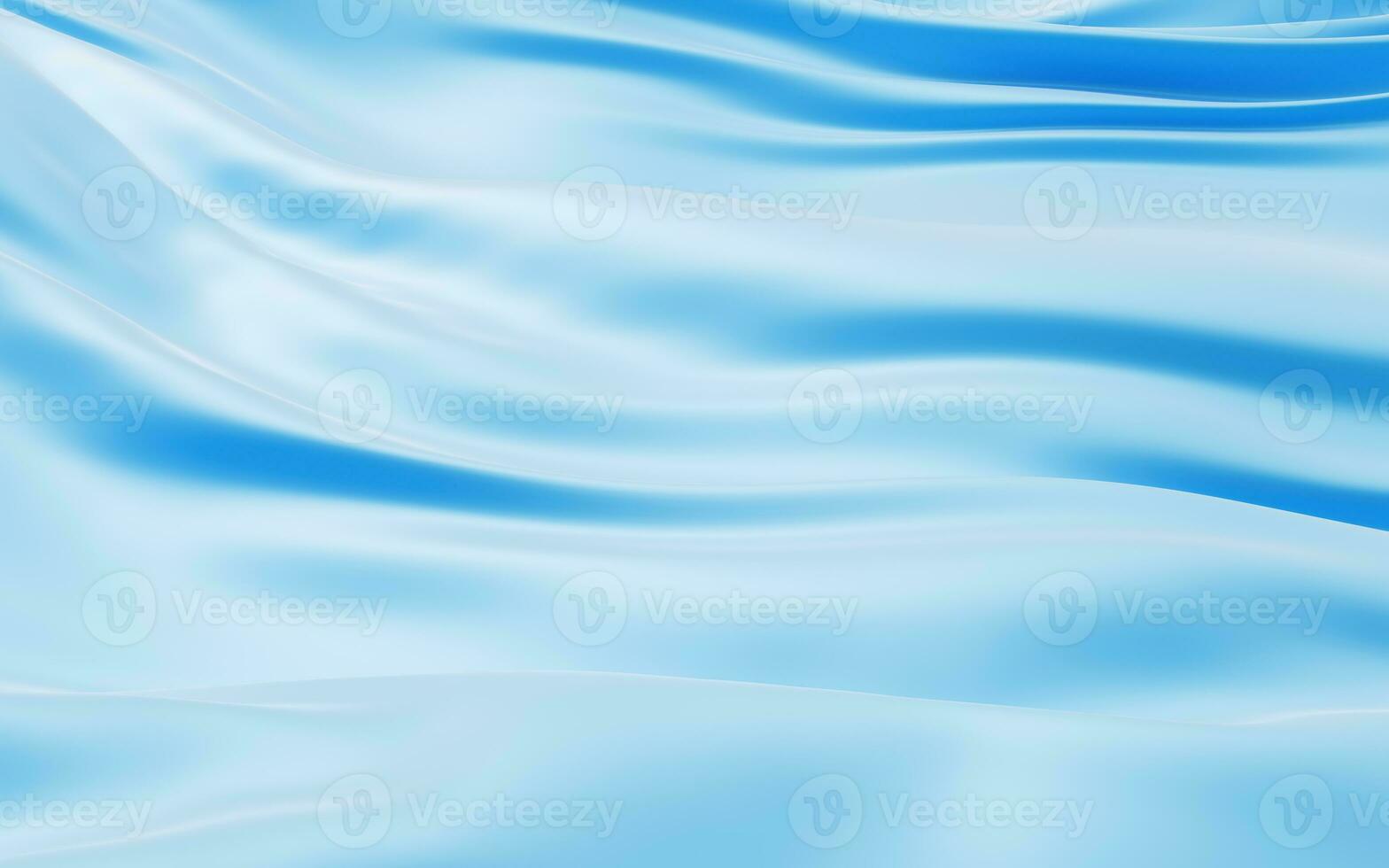 Smooth blue wave cloth background, 3d rendering. photo