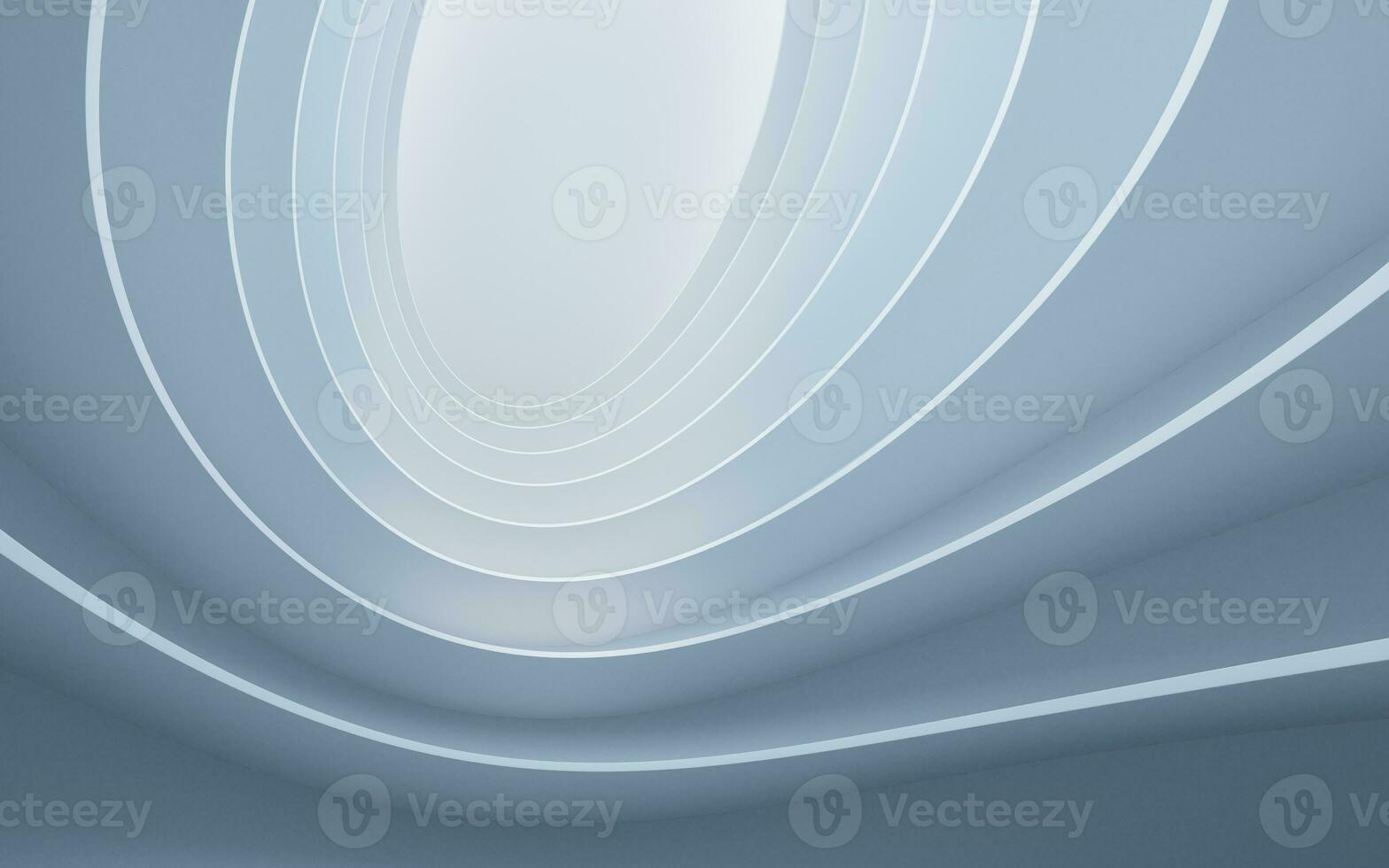 Abstract white curve geometry background, 3d rendering. photo