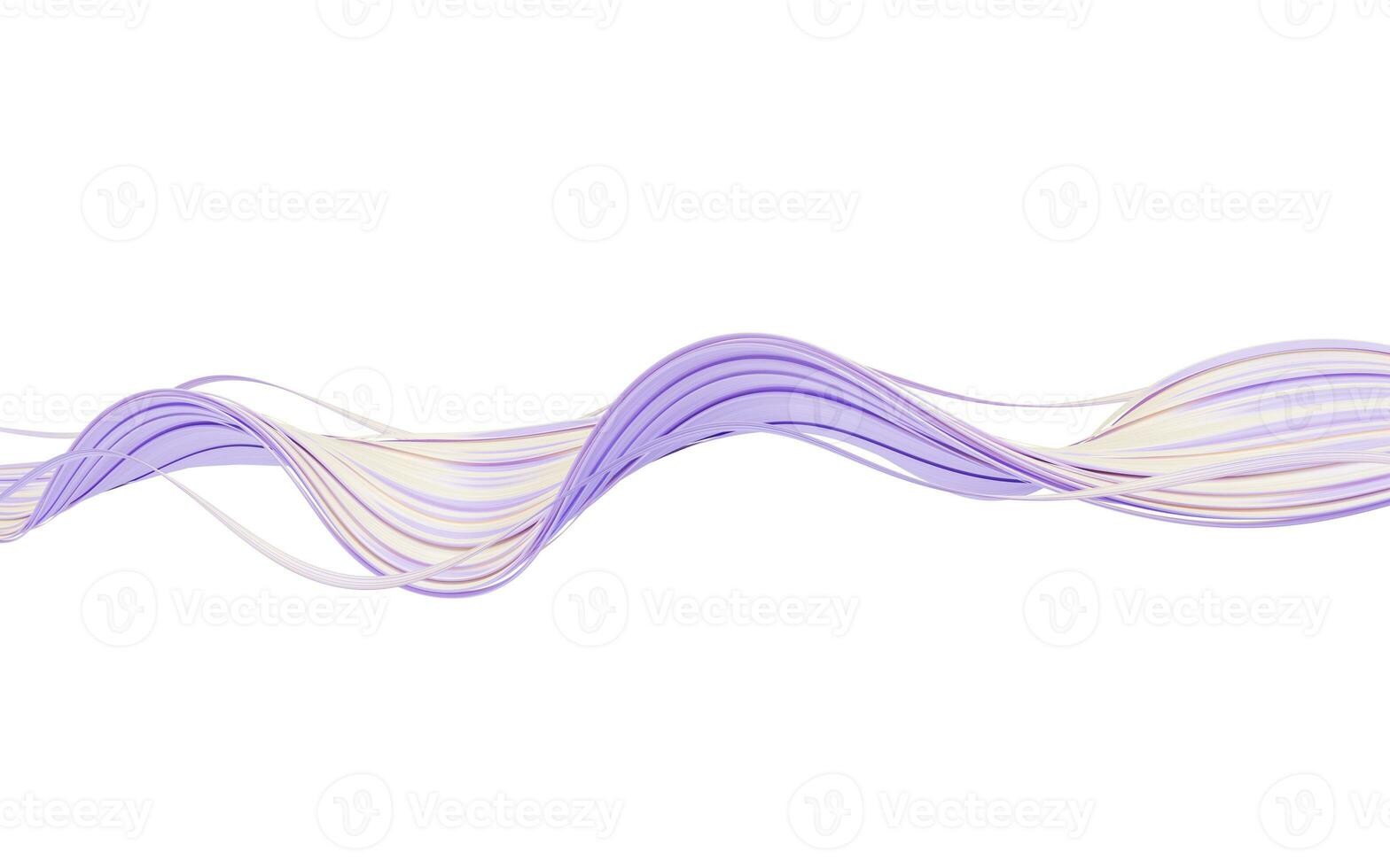 Flowing curve geometry lines, 3d rendering. photo