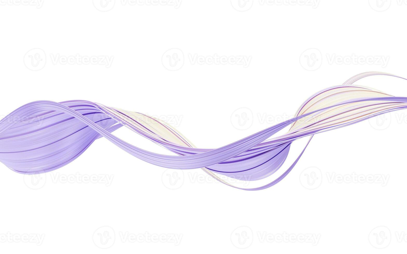 Flowing curve geometry lines, 3d rendering. photo