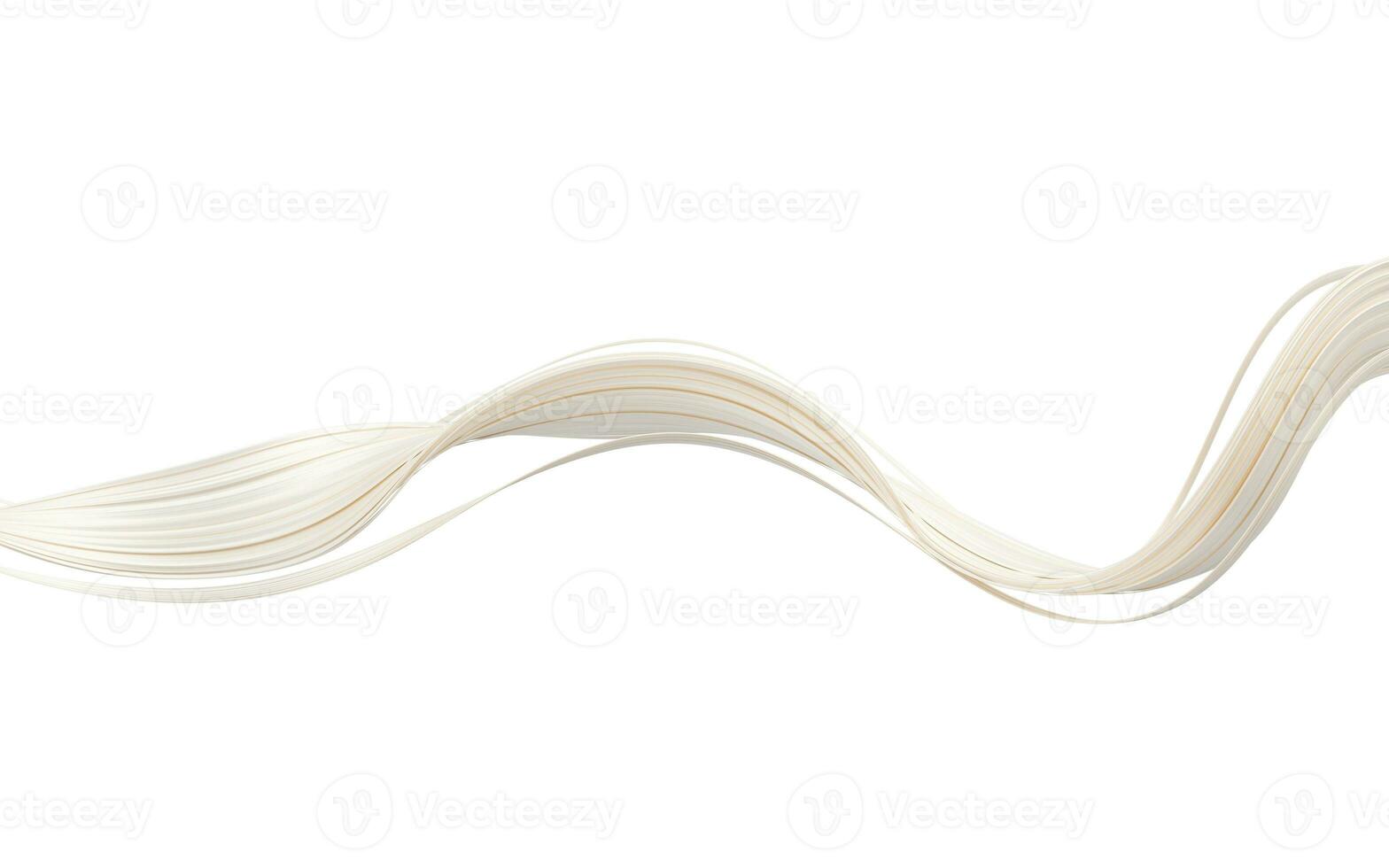 Flowing curve geometry lines, 3d rendering. photo