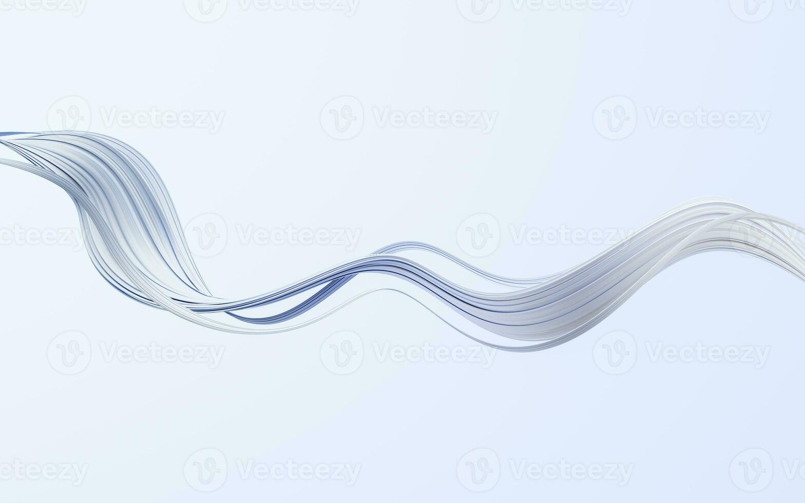 Flowing and twist geometry lines, 3d rendering. photo