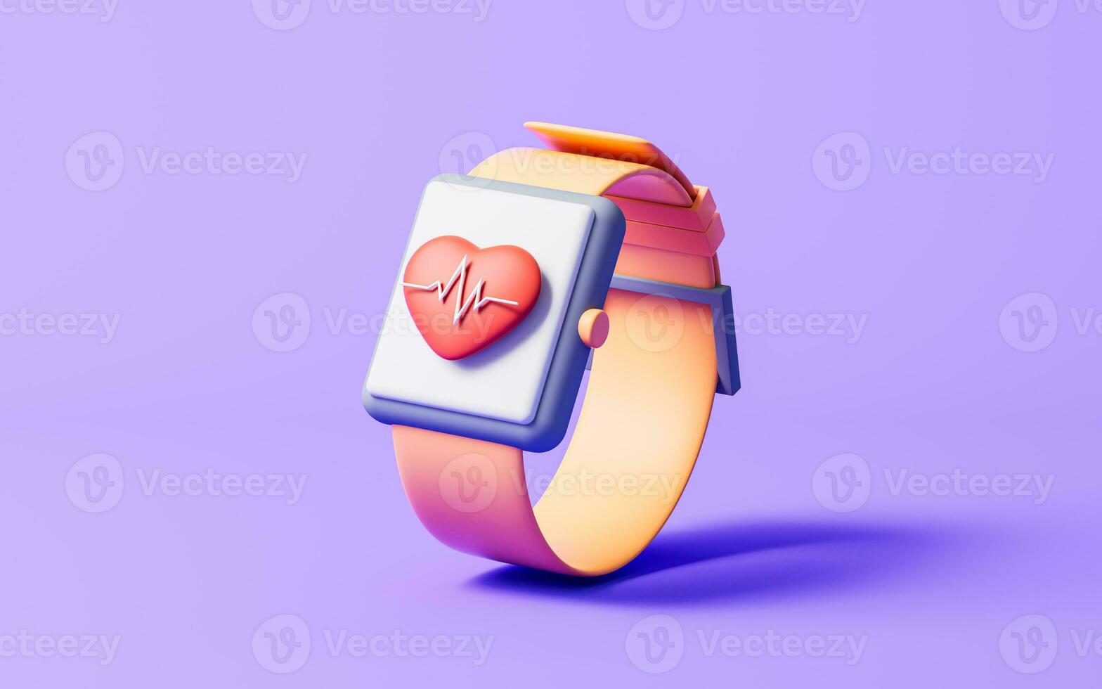Smart mobile watch, 3d rendering. photo