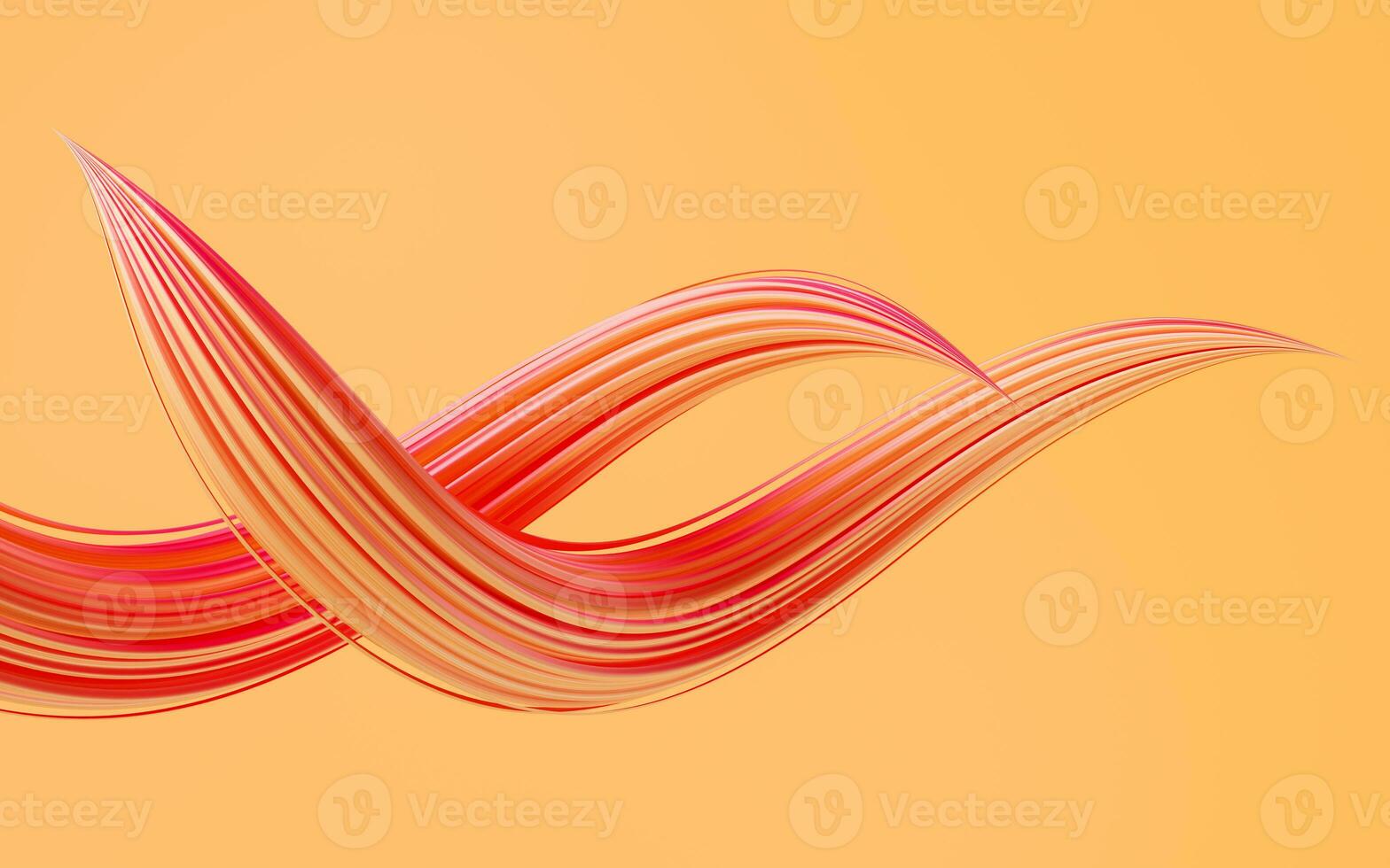 Flowing and twist geometry lines, 3d rendering. photo