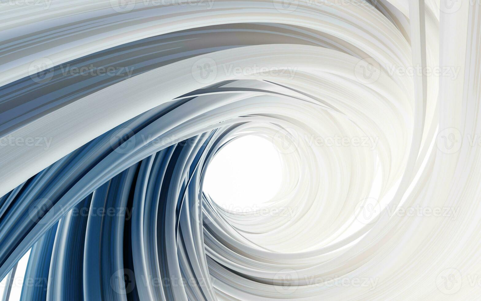 Flowing and twist geometry lines, 3d rendering. photo
